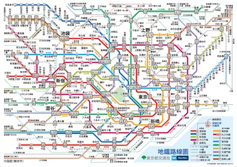 地鐵鐵路圖|東京Metro地鐵 